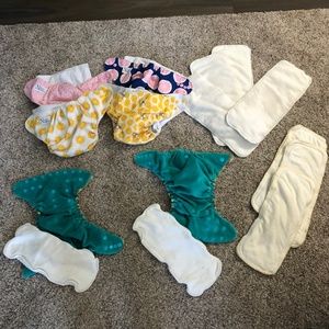 Nora’s nursery and other cloth diapers